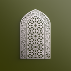 Ayatul Kursi Metal Mihrab Wall Art | A Sacred Form of Direction and Devotion