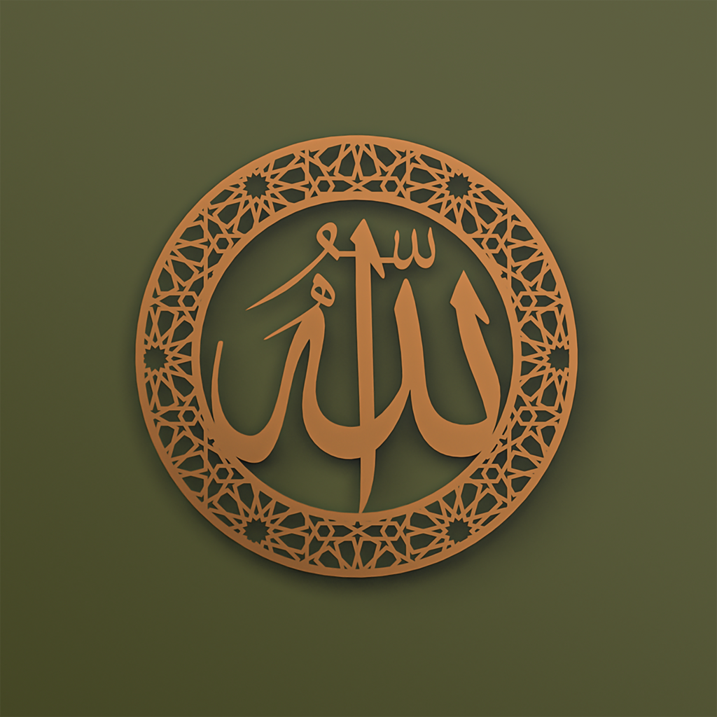 Set of 2 Allah & Muhammad Metal Islamic Wall Art | A Paired Expression of Faith