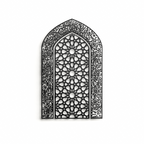 Ayatul Kursi Metal Mihrab Wall Art | A Sacred Form of Direction and Devotion