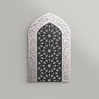 Ayatul Kursi Metal Mihrab Wall Art | A Sacred Form of Direction and Devotion