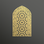 Ayatul Kursi Metal Mihrab Wall Art | A Sacred Form of Direction and Devotion